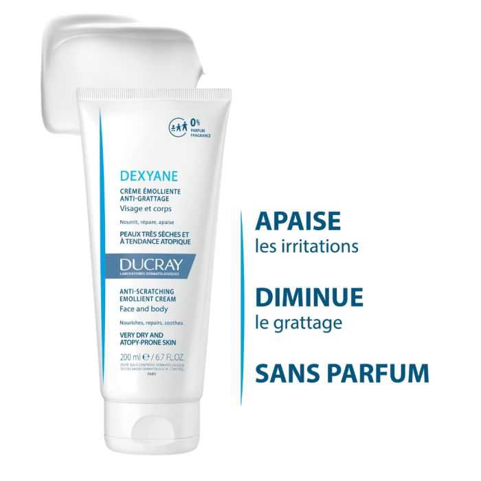 DUCRAY DEXYANE CRÈME ÉMOLLIENTE ANTI GRATTAGE 200ML