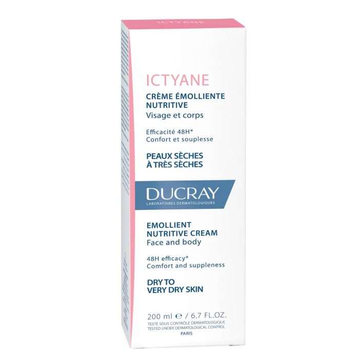 DUCRAY ICTYANE CREME EMOLLIENTE NUTRITIVE VISAGE ET CORPS 200ml