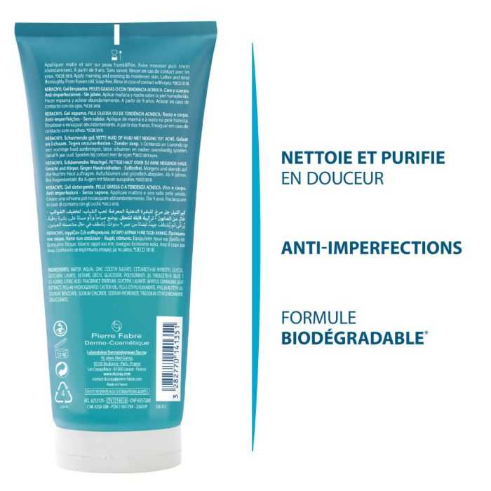 DUCRAY KERACNYL GEL MOUSSANT 200ML