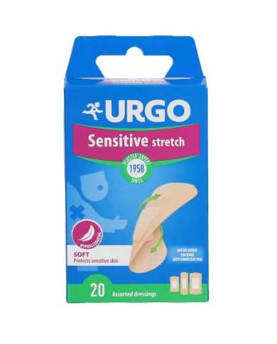 URGO SENSITIVE STRETCH SOFT 20 PANSEMENTS