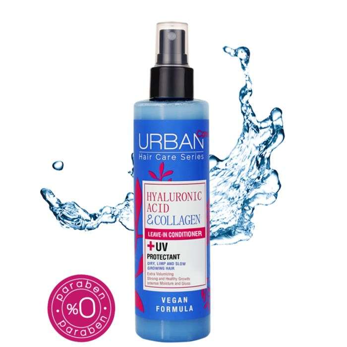 URBAN CARE LEAVE IN EXTRA VOLUME SANS RINCAGE + UV PROTECTION ACIDE HYALURONIQUE+ COLLAGENE 200 ML
