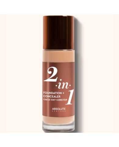 ABSOLUTE NEW YORK 2 EN 1 FOND DE TEINT + CORRECTEUR 02 NEUTRAL SHELL 35 ML