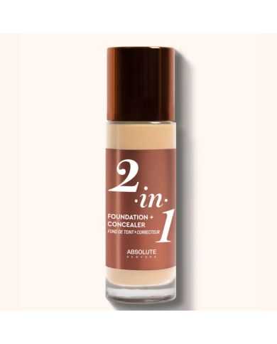 ABSOLUTE NEW YORK 2 EN 1 FOND DE TEINT + CORRECTEUR 01 COOL PORCELAIN 35 ML