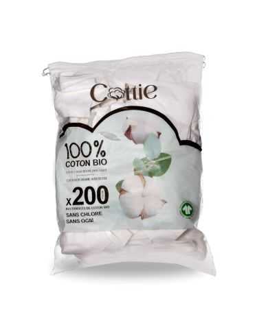 COTTIE 200 RECTANGLES DE COTON 100% BIO
