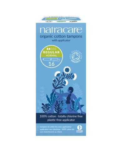 NATRACARE TAMPONS NORMAL REGULIERS AVEC APPLICATEUR 16 UNITES