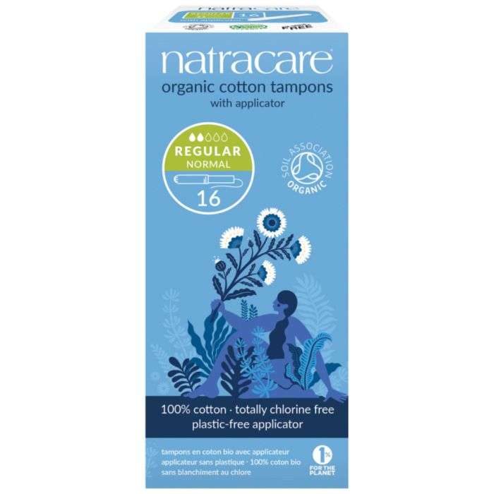 NATRACARE Tampons réguliers avec applicateur 16 u