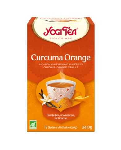 YOGI TEA CURCUMA ORANGE 17 SACHETS 