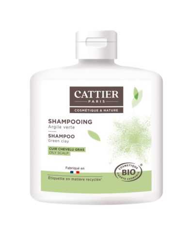 CATTIER SHAMPOOING ARGILE VERTE CUIR CHEVELU GRAS 250 ML