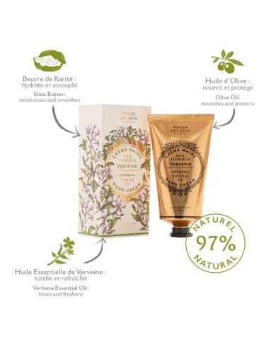 PANIER DES SENS CREME MAINS HUILE ESSENTIELLE VERVEINE 75 ML