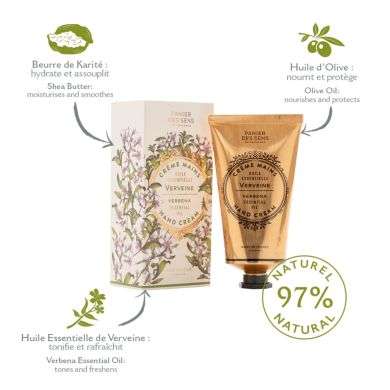 PANIER DES SENS CREME MAINS HUILE ESSENTIELLE VERVEINE 75 ML