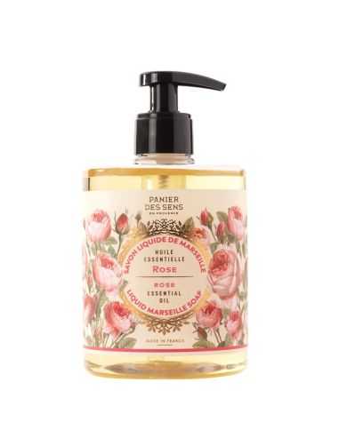 PANIER DES SENS SAVON LIQUIDE DE MARSEILLE HUILE ESSENTIELLE DE ROSE 500 ML