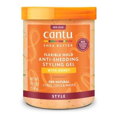 CANTU BEURRE DE KARITE TENUE FLEXIBLE GEL COIFFANT ANTI MORT 524G