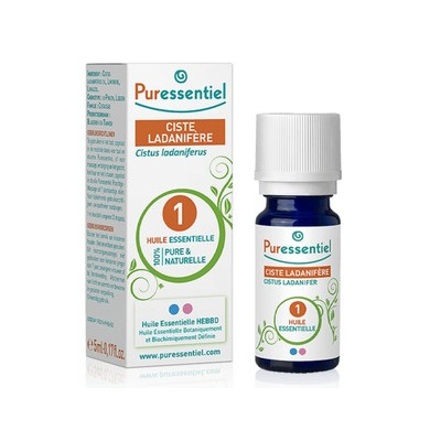 PURESSENTIEL CISTE LADANIFÈRE BIO HUILE ESSENTIELLE 5ML