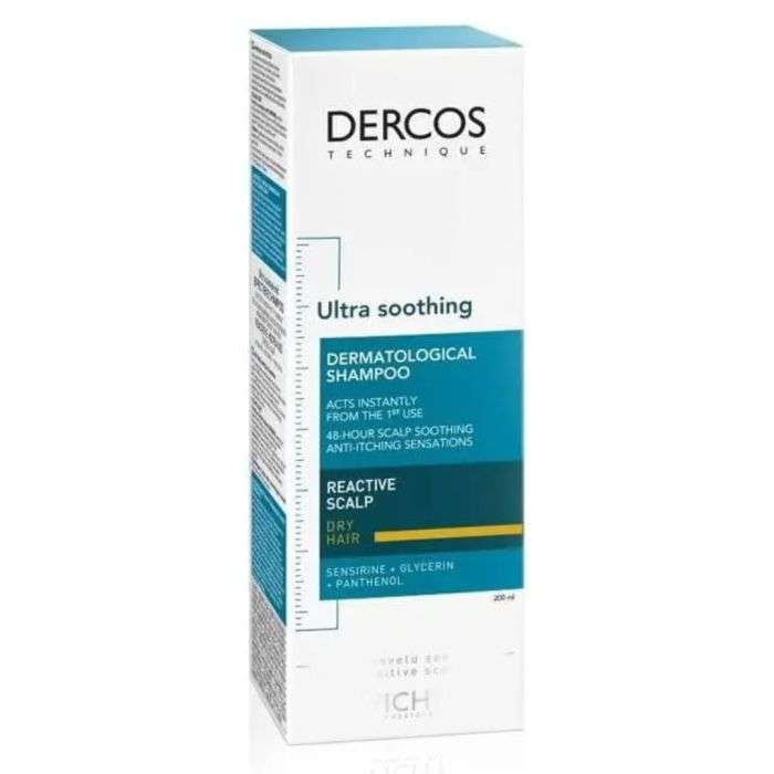 VICHY DERCOS ULTRA APAISANT SHAMPOING CHEVEUX SEC 200ML