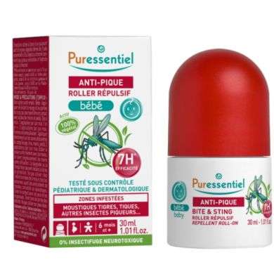 PURESSENTIEL ANTI PIQUE ROLLER REPULSIF BEBE 30 ML