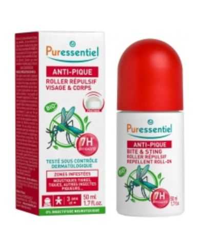 PURESSENTIEL ANTI PIQUE ROLLER REPULSIF VISAGE ET CORPS 50 ML