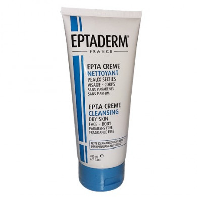 EPTADERM EPTA CRÈME NETTOYANTE PEAUX SÈCHES VISAGE-CORPS 200 ML