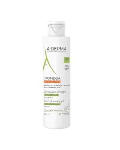 ADERMA EXOMEGA CONTROL GEL MOUSSANT EMOLLIENT VISAGE CORPS 200 ML