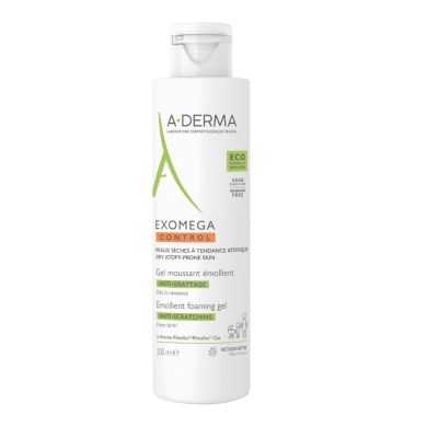 ADERMA EXOMEGA CONTROL GEL MOUSSANT EMOLLIENT VISAGE CORPS 200ML