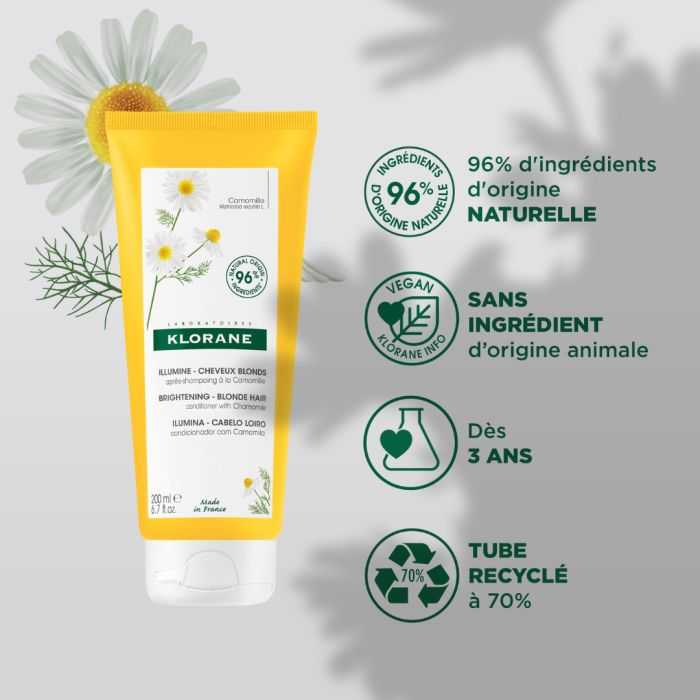 KLORANE BAUME APRES-SHAMPOING A LA CAMOMILLE 200ml 