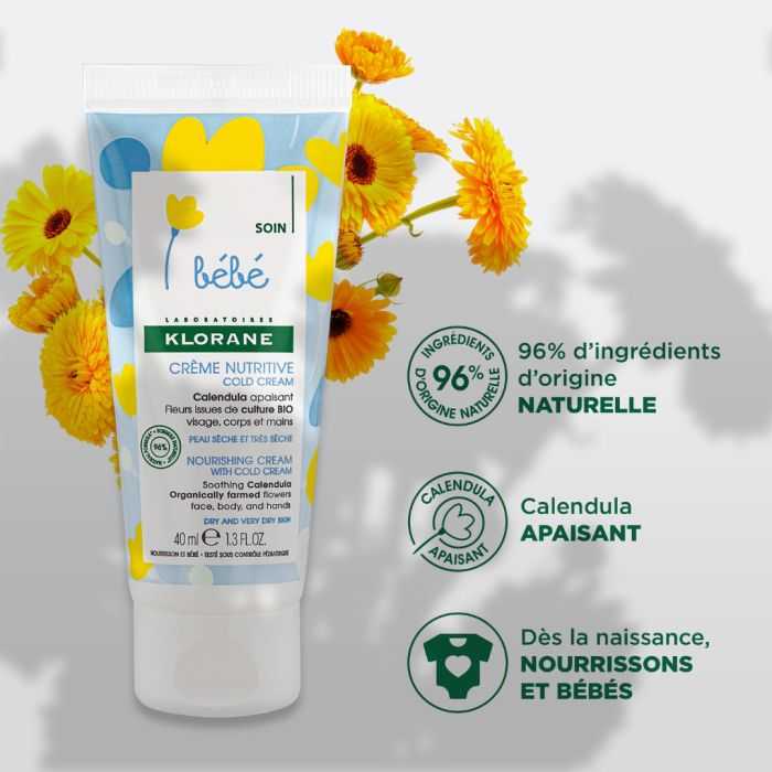 KLORANE BEBE CREME NUTRITIVE COLD CREME 40ml