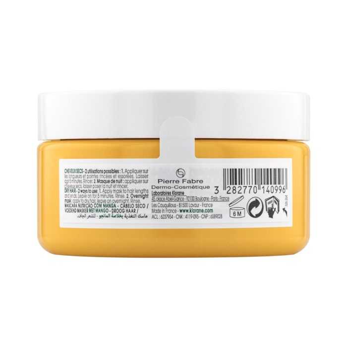 KLORANE BEURRE DE MANGUE MASQUE REPARATEUR NUTRITION INTENSE 150ML