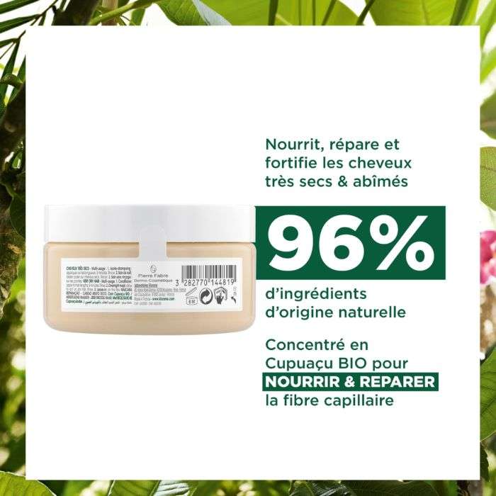 KLORANE Masque Réparation au Beurre de Cupuaçu 150 ml