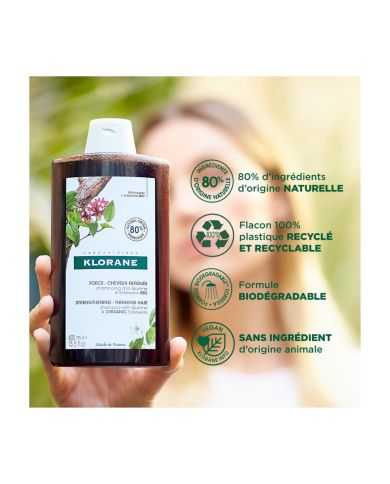 KLORANE SHAMPOING A LA QUININE&EDELWISS BIO 400ML