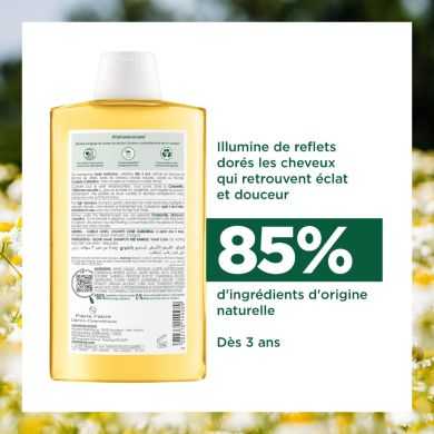 KLORANE Shampooing à la Camomille Blondissant et Illuminateur - 200 ml