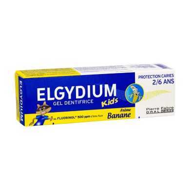 ELGYDIUM DENTIFRICE BANANE 2- 6 ANS 50 ML