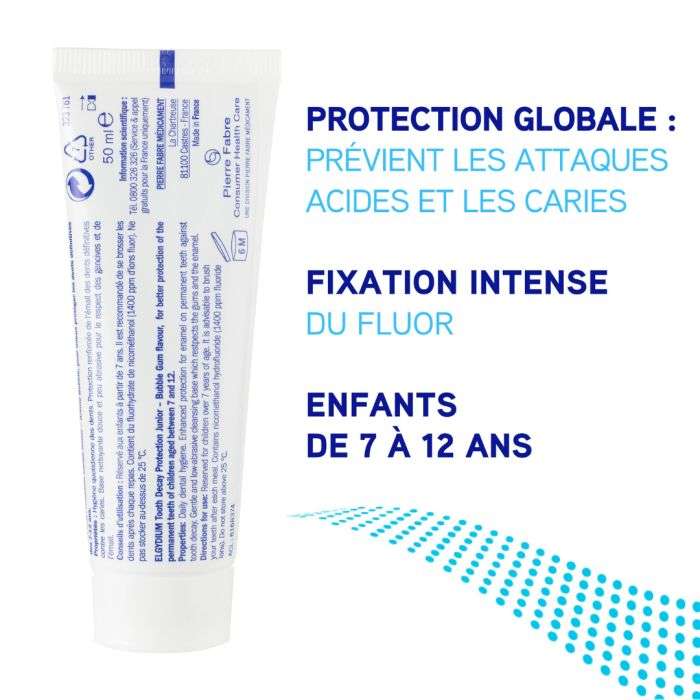 ELGYDIUM DENTIFRICE JUNIOR 7-12 ANS 50 ML