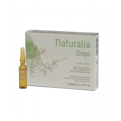 NATURALIA : Drops aha olive effet régénèrant 5 ampoules