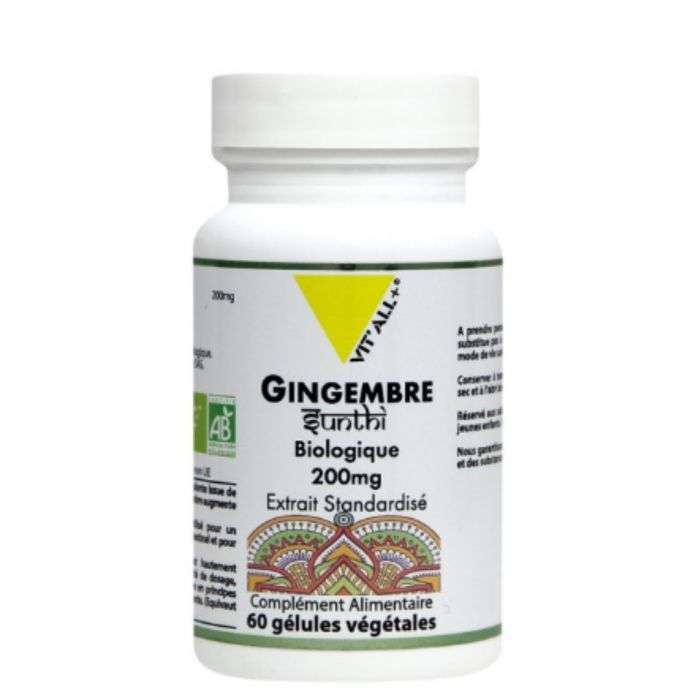 VITALL+ GINGEMBRE 200 MG 60 GELULES VEGETALES