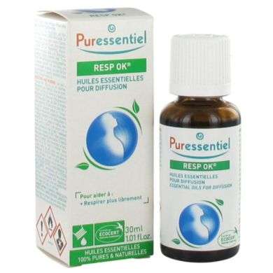 PURESSENTIEL HUILES ESSENTIELLES POUR DIFFUSION RESPIRATOIRE 30 ML