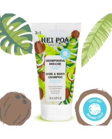HEI POA SHAMPOOING DOUCHE  A LA PULPE DE COCO BIO 150ML