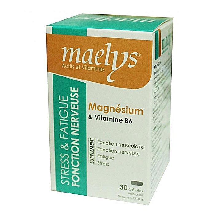 MAELYS MAGNÉSIUM & VITAMINE B6 30 GÉLULES