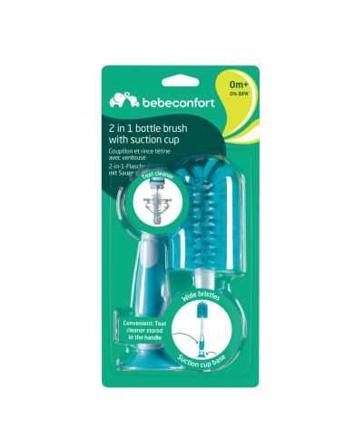 BEBE CONFORT 2 EN 1 GOUPILLON ET RINCE TETINE AVEC VENTOUSE 0MOIS+
