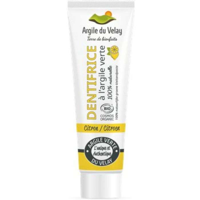 ARGILE DU VELAY DENTIFRICE A L'ARGILE VERTE CITRON