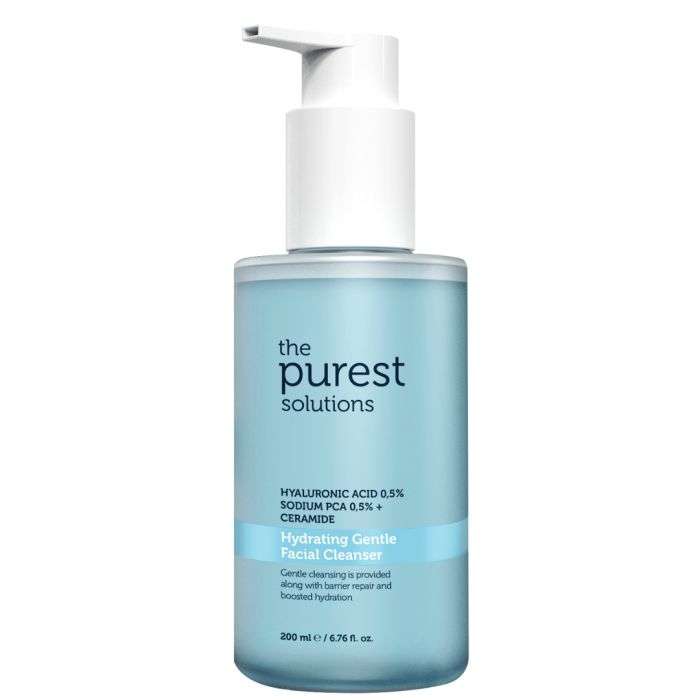 THE PUREST SOLUTIONS HYDRATING GENTLE FACIAL CLEANSER 0.5% HYALURONIC ACID 0.5% SODIUM PCA +CERAMID 200 ML.