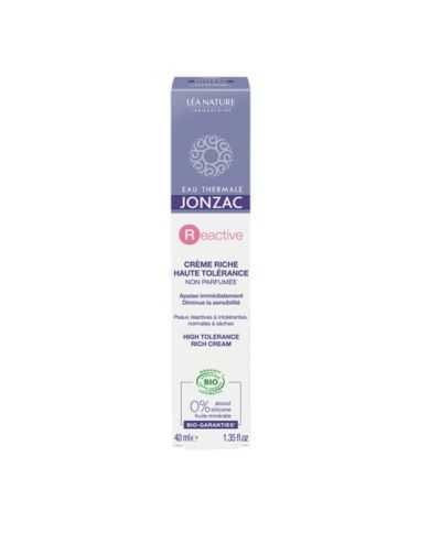 LEA NATURE EAU THERMALE JONZAC REACTIVE CREME RICHE HAUTE TOLERANCE 40 ML
