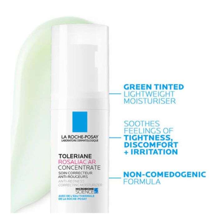 LA ROCHE POSAY TOLERIANE ROSALIAC AR CONCENTRE 40 ML TEINTE VERTE NEUTRALISANTE