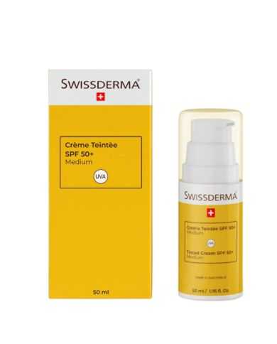 SWISSDERMA CREME TEINTEE SPF 50+ TEINTE MEDIUM