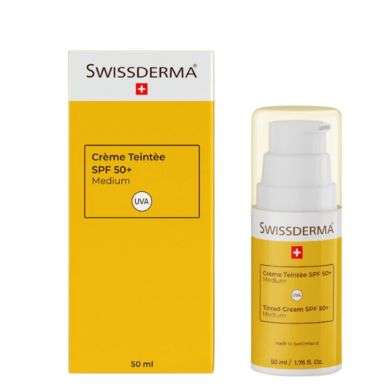 SWISSDERMA CREME TEINTEE SPF 50+ TEINTE MEDIUM