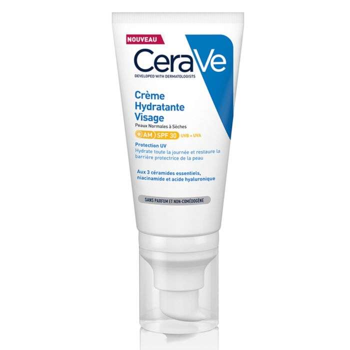 CERAVE CREME HYDRATANTE VISAGE SPF 30 PEAUX NORMALES A SECHES 52 ML 