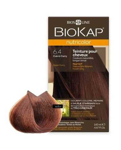 BIOKAP NUTRICOLOR 6.4 CUIVRE CURRY 140 ML