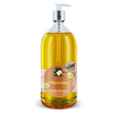 LES PETITS BAINS DE PROVENCE GEL DOUCHE SURGRAS FLEUR DE COTON 1 L