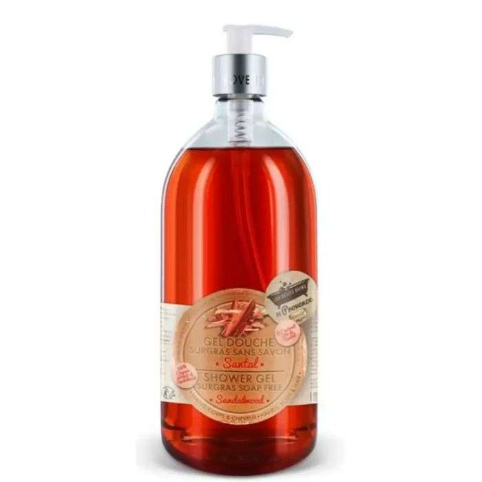 LES PETITS BAINS DE PROVENCE GEL DOUCHE SURGRAS SANTAL 1 L