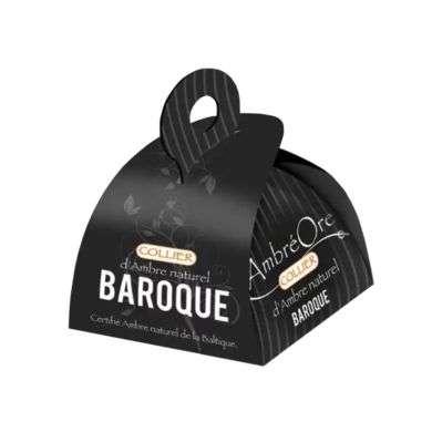 AMBRE ORE COLLIER D'AMBRE NATUREL BAROQUE