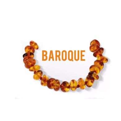 AMBRE ORE COLLIER D'AMBRE NATUREL BAROQUE