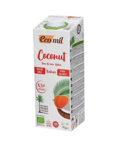 ECOMIL LAIT DE COCO SANS SUCRE 1L
